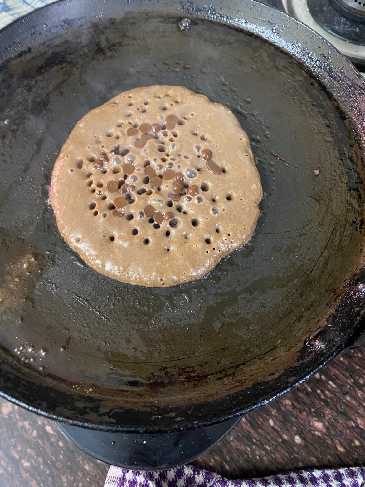 Chocolate Loaded Pancakes