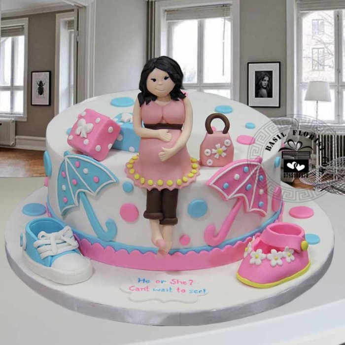 Baby shower Belly Cake - BS092 – Circo's Pastry Shop